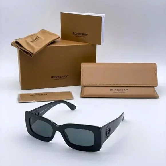 BURBERRY Astrid Sunglasses - BLACK - NWT Burberry BE4343 300187 Astrid | Online Sale - Amevista main image 4